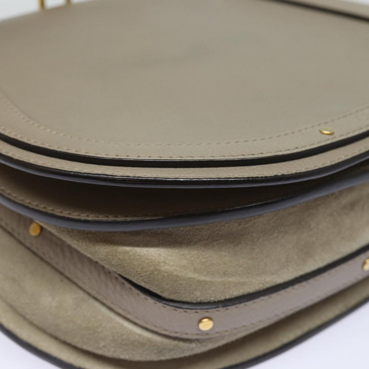 Chloe Nile Hand Bag Leather 2way Beige 80607