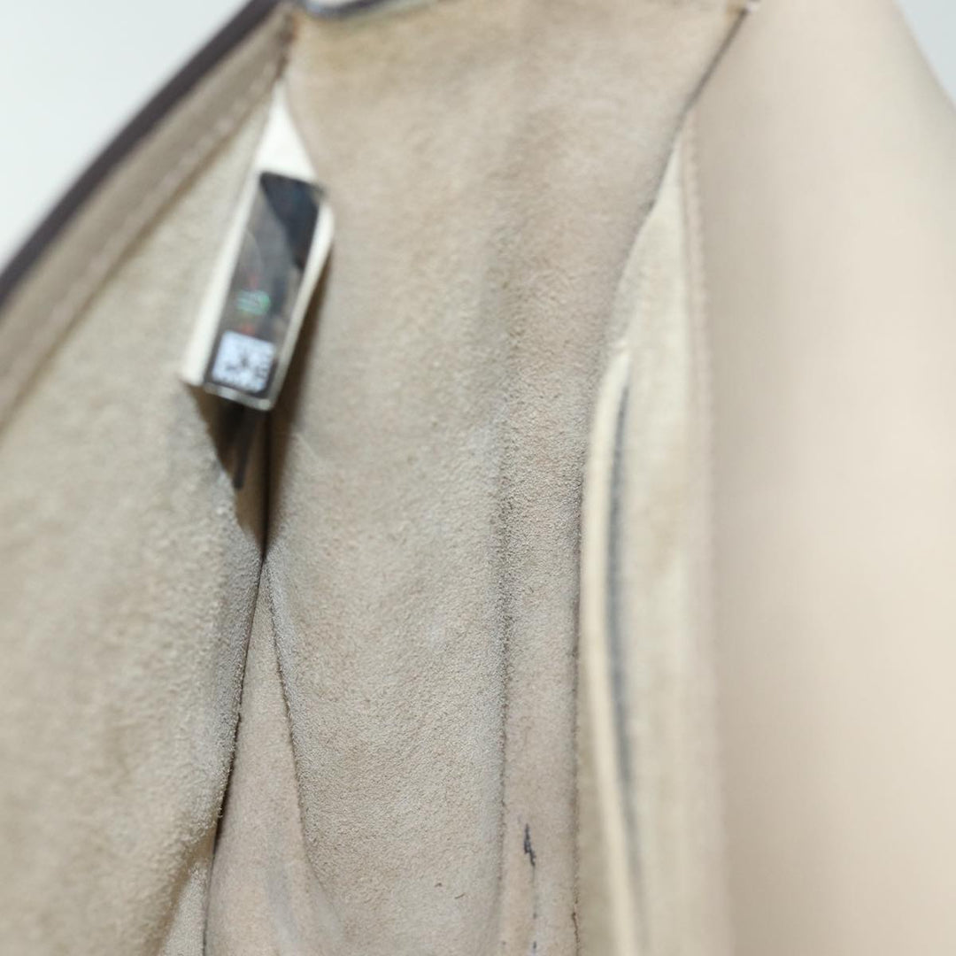 Chloe Nile Hand Bag Leather 2way Beige 80607