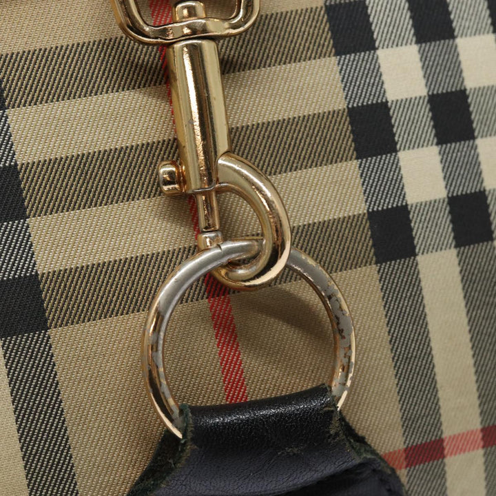 BurberrySs Nova Check Clutch Bag Canvas Beige Auth 80704