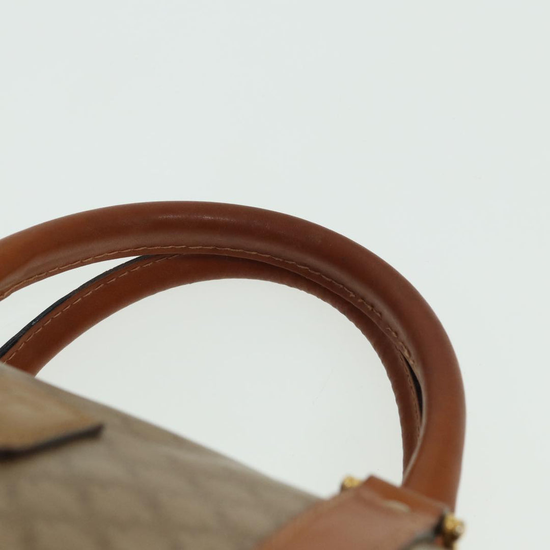 Celine Macadam Canvas Mini Boston Bag Beige  80875