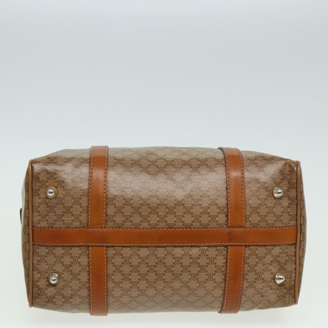 Celine Macadam Canvas Mini Boston Bag Beige  80875