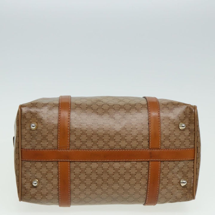Celine Macadam Canvas Mini Boston Bag Beige  80875