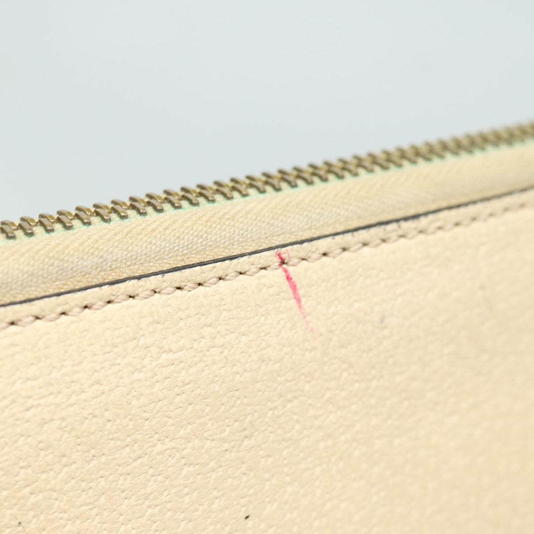 Celine Hand Bag Leather Beige Auth 80891