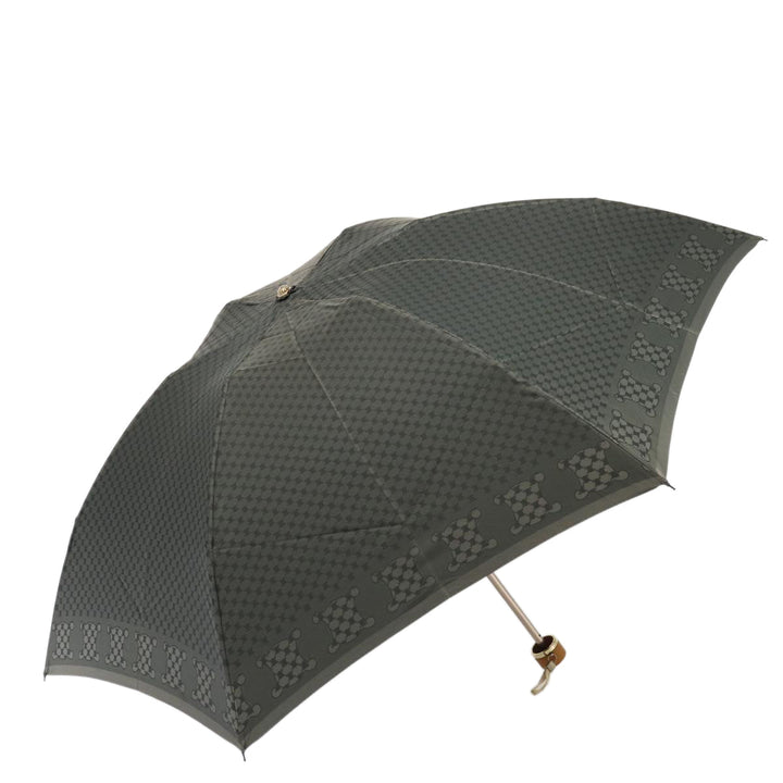 Celine Macadam Canvas folding Umbrella Nylon Gray  80934