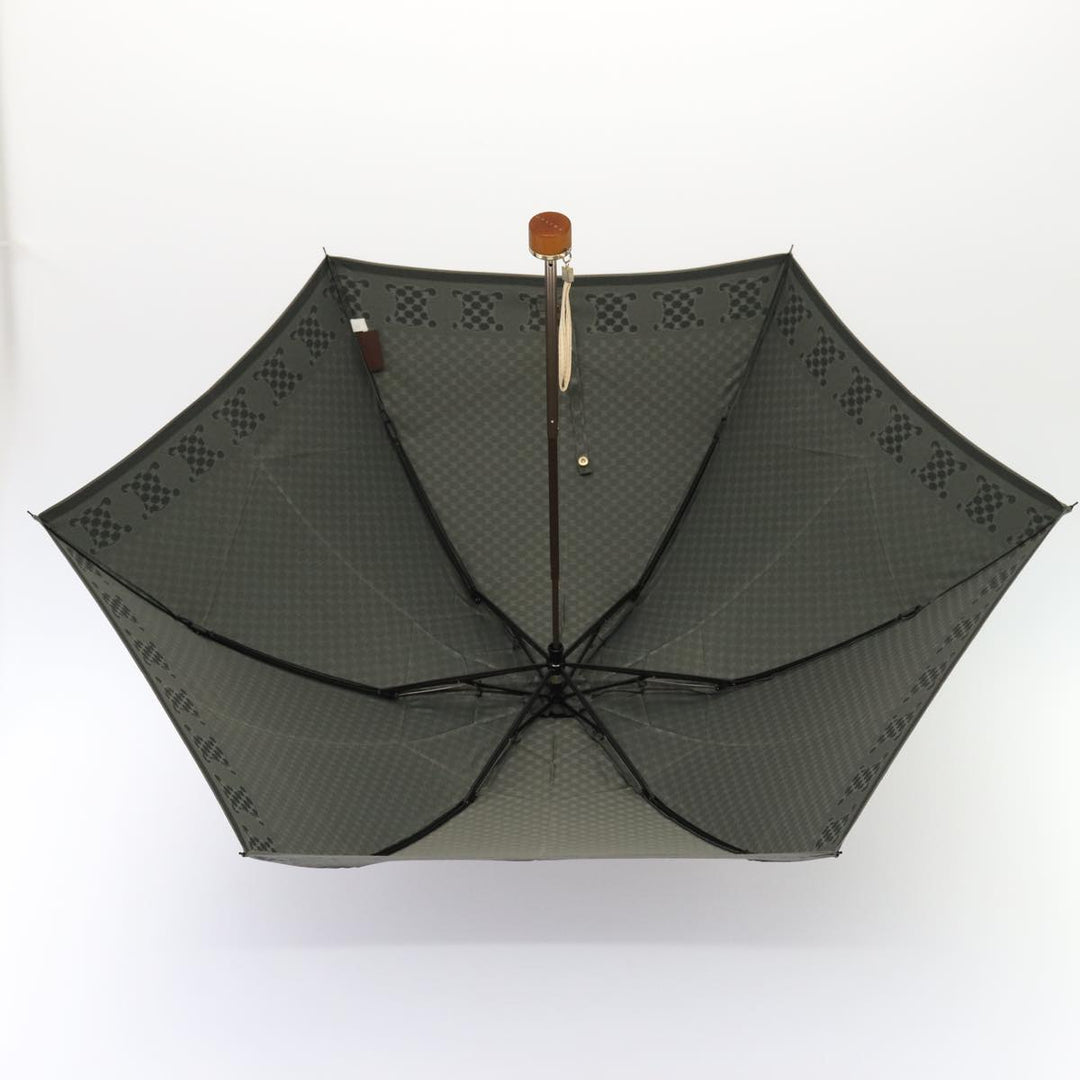 Celine Macadam Canvas folding Umbrella Nylon Gray  80934