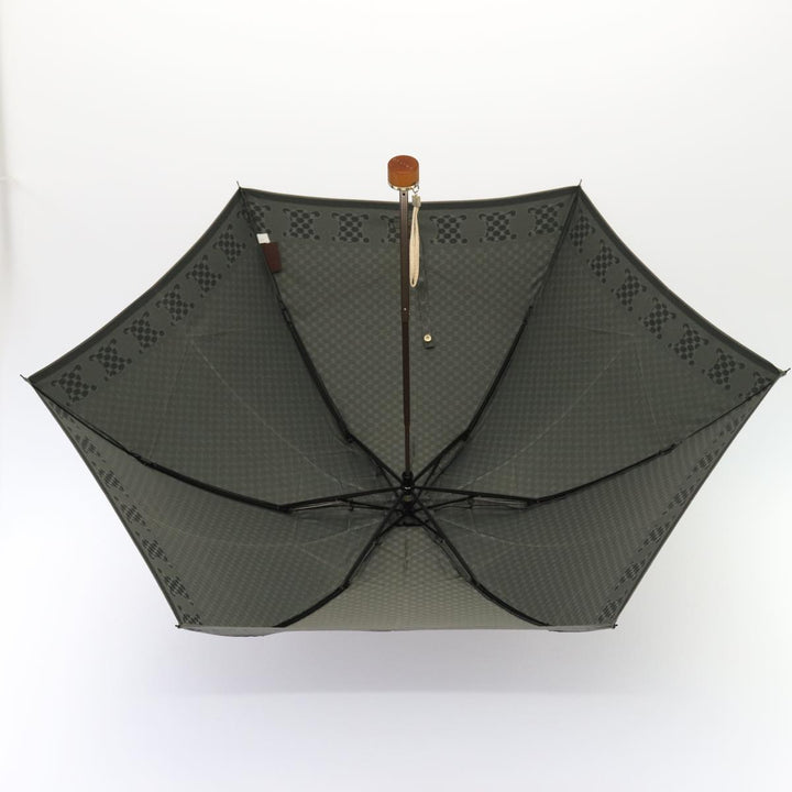 Celine Macadam Canvas folding Umbrella Nylon Gray  80934