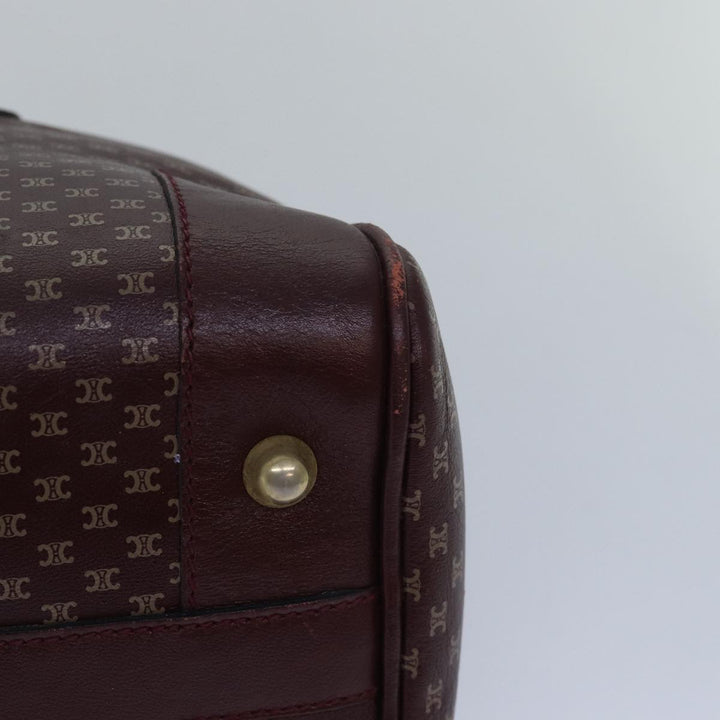 Celine Macadam Canvas Hand Bag Red  80955