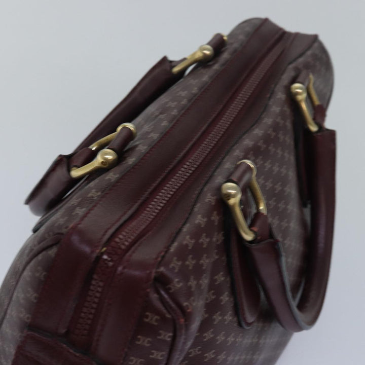 Celine Macadam Canvas Hand Bag Red  80955