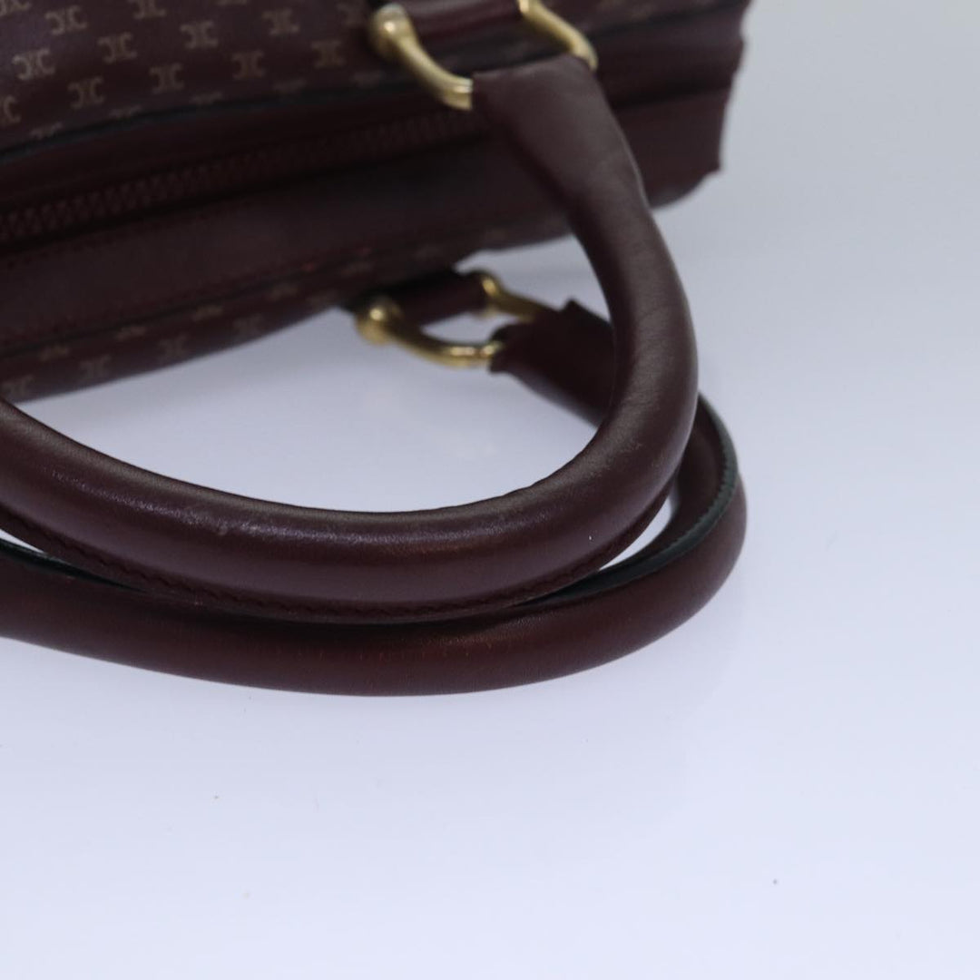 Celine Macadam Canvas Hand Bag Red  80955