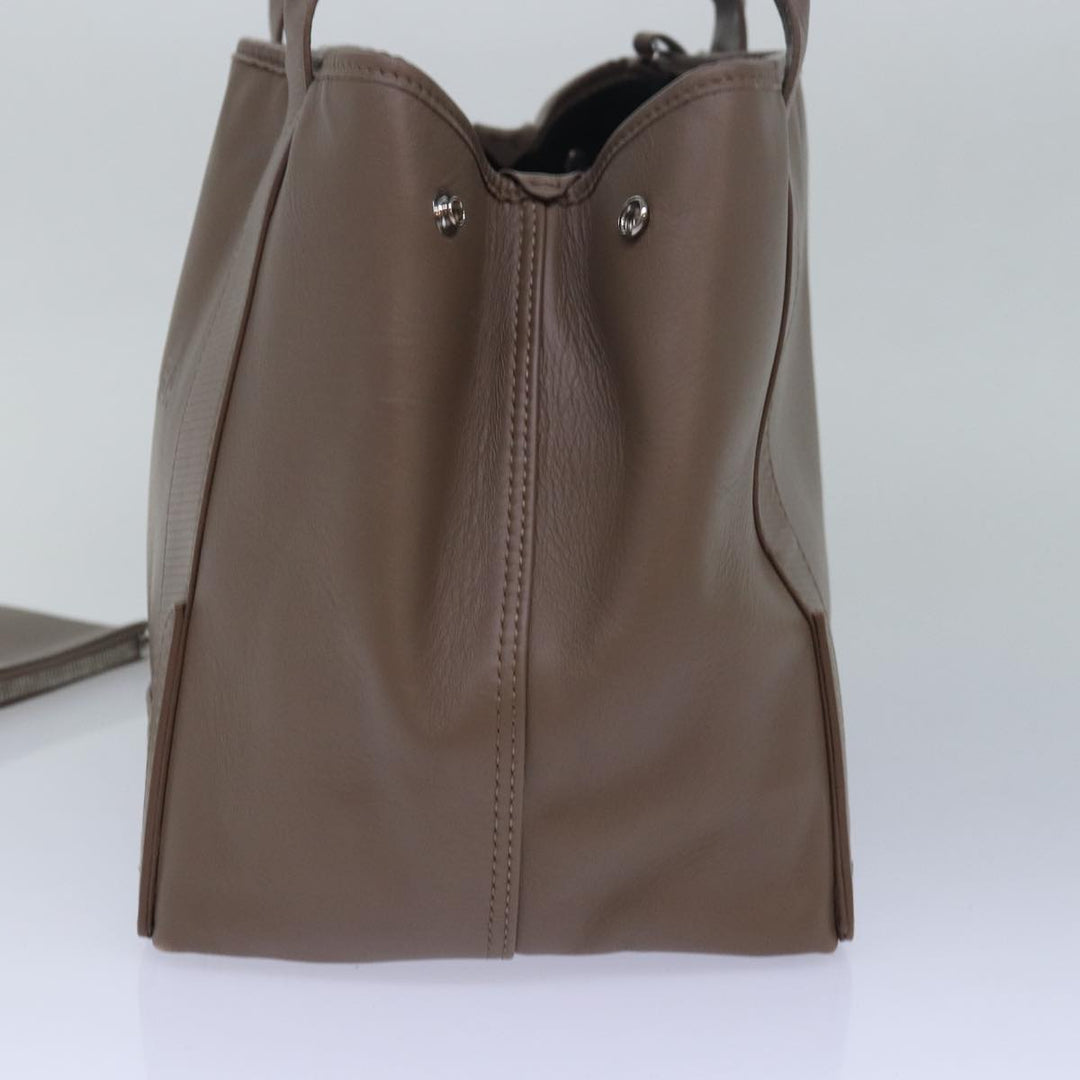 Top Quality Balenciaga Navy Cabas Hand Bag Leather Gray 339933 Auth 80962