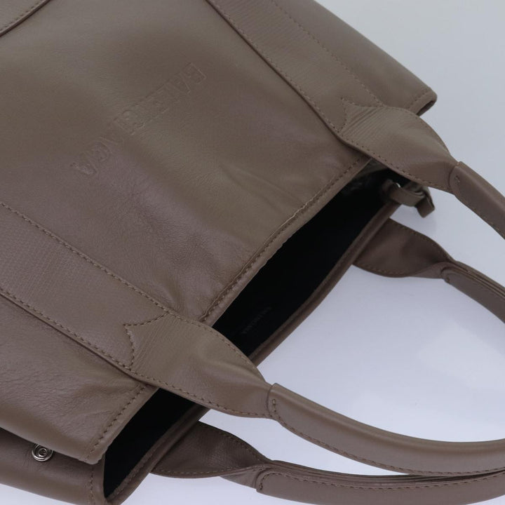 Top Quality Balenciaga Navy Cabas Hand Bag Leather Gray 339933 Auth 80962