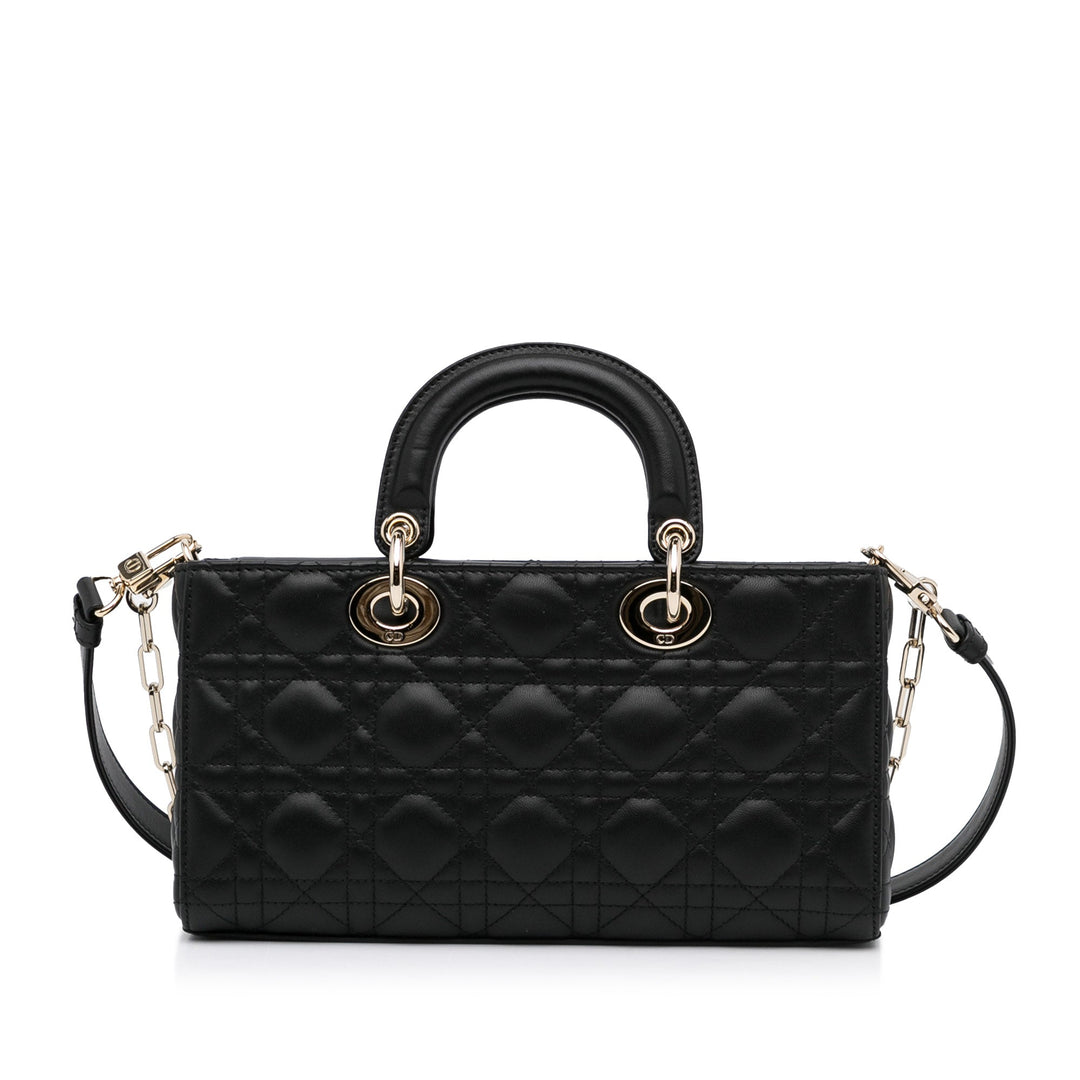 Top quality Dior Lady D-Joy Medium Black Cannage Quilted Leather