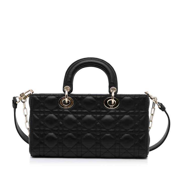 Top quality Dior Lady D-Joy Medium Black Cannage Quilted Leather