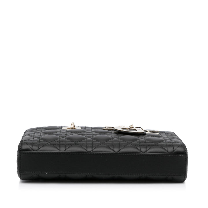 Top quality Dior Lady D-Joy Medium Black Cannage Quilted Leather