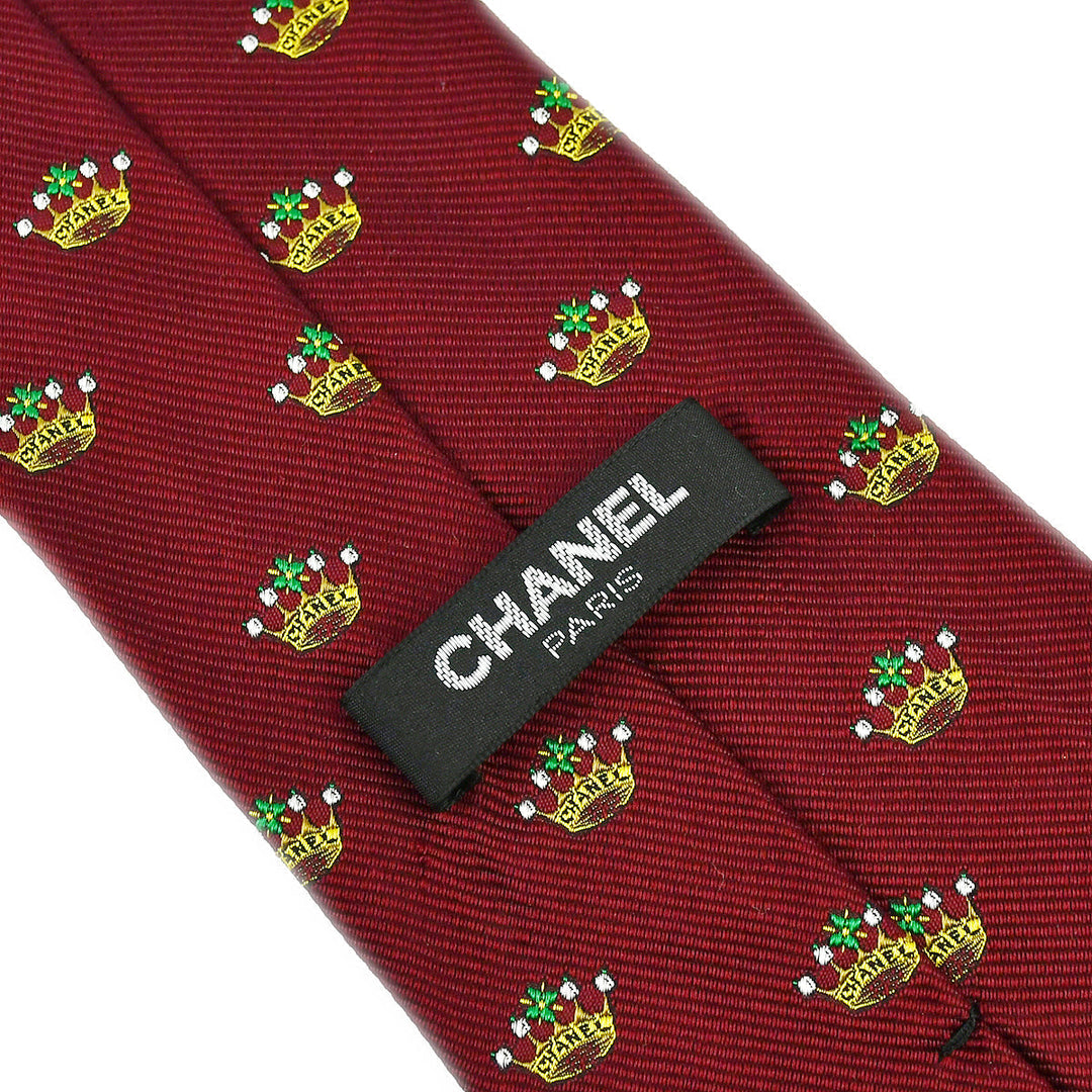Top Quality Chanel Neck Tie Bordeaux Small New