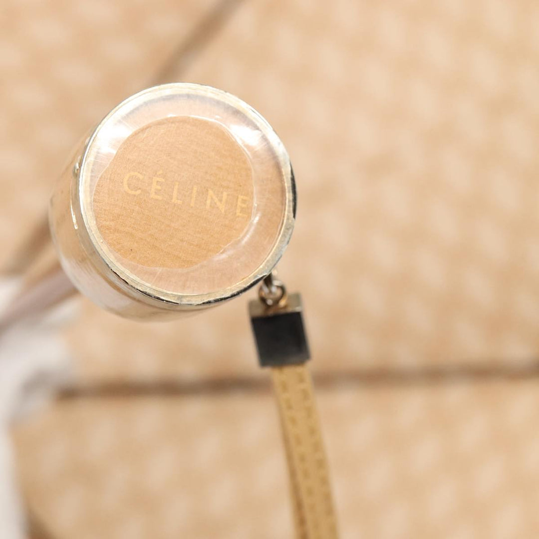 Celine Macadam Canvas folding Umbrella Nylon Beige  81000