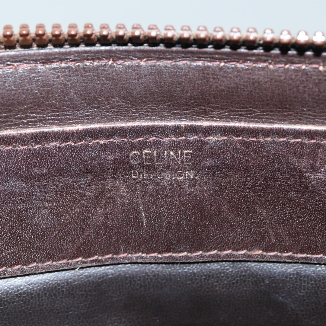Celine C Macadam Canvas Shoulder Bag Beige Brown Auth 81007