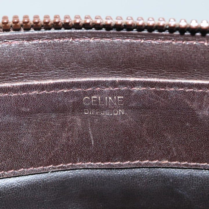 Celine C Macadam Canvas Shoulder Bag Beige Brown Auth 81007