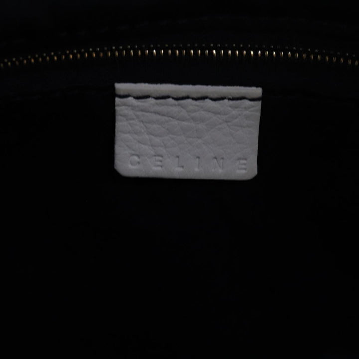 Celine C Macadam Canvas Hand Bag Suede Light Blue Auth 81050