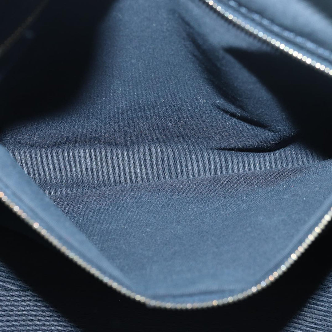 Celine C Macadam Canvas Hand Bag Suede Light Blue Auth 81050