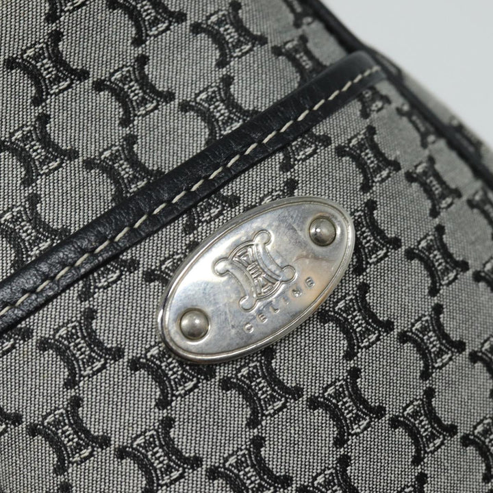 Celine Triomphe Hand Bag Canvas Navy  81135