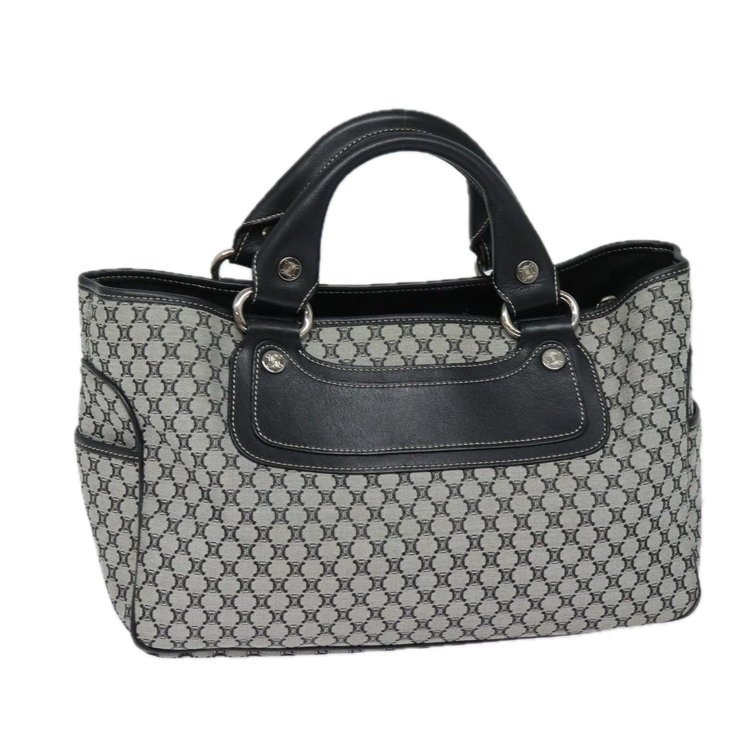 Celine Triomphe Hand Bag Canvas Navy  81135