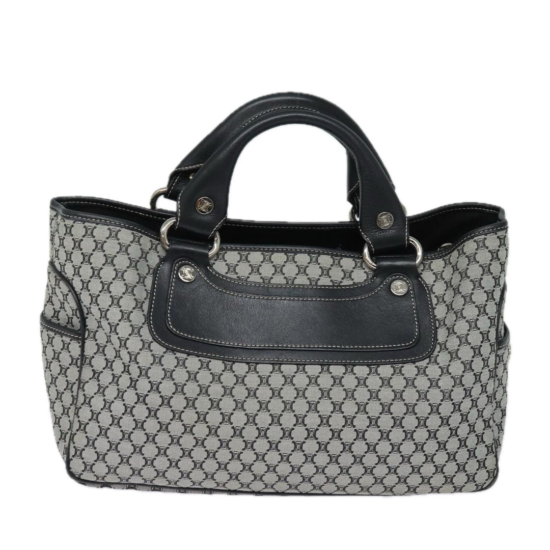 Celine Triomphe Hand Bag Canvas Navy  81135