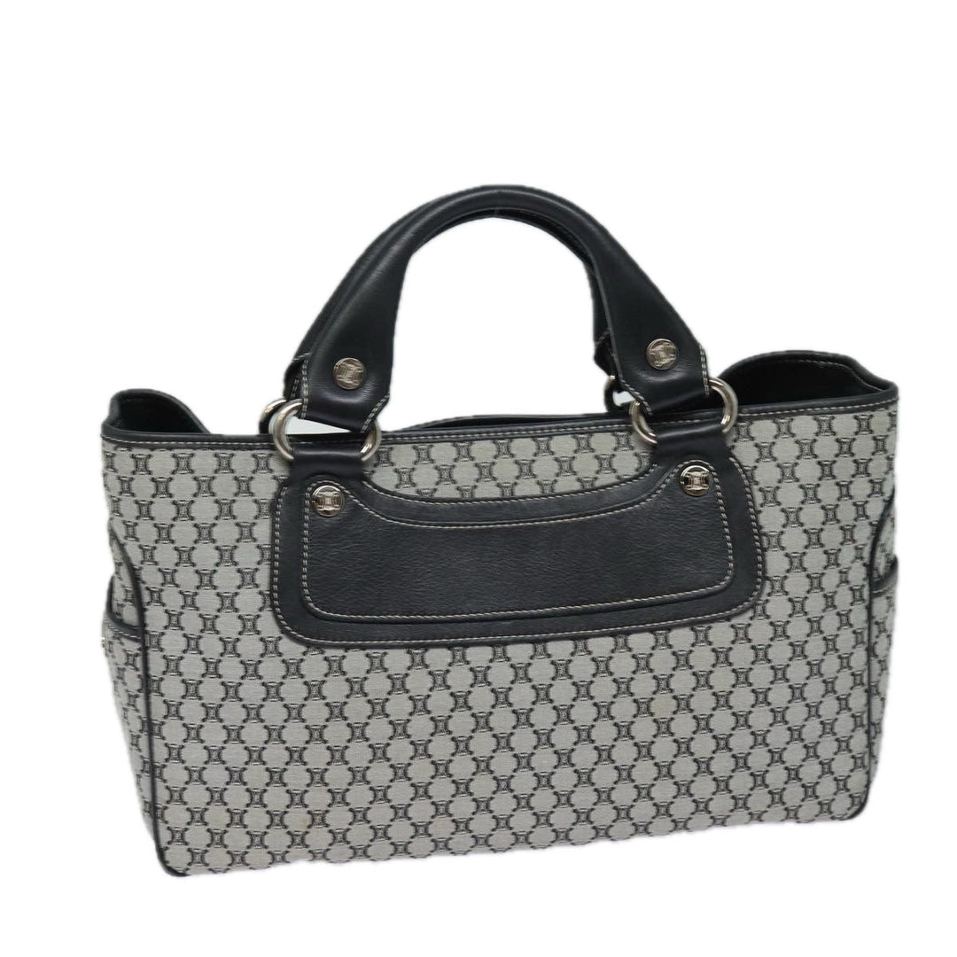 Celine Triomphe Hand Bag Canvas Navy  81135