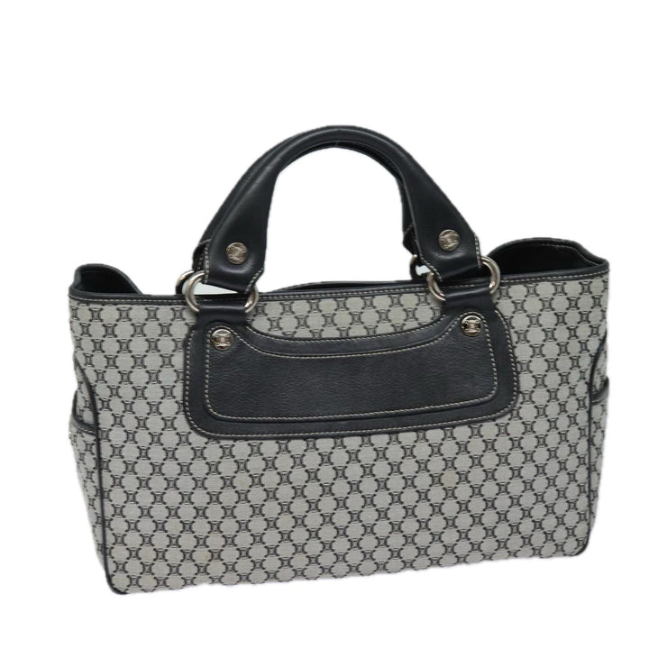 Celine Triomphe Hand Bag Canvas Navy  81135