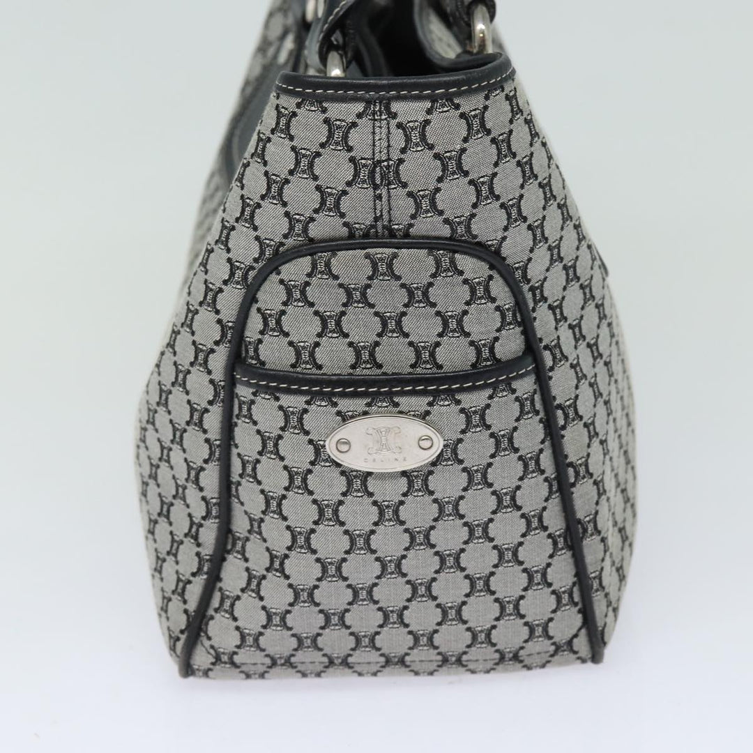 Celine Triomphe Hand Bag Canvas Navy  81135