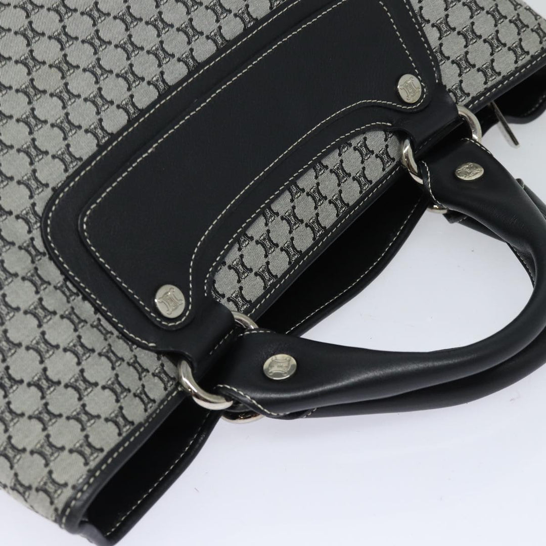 Celine Triomphe Hand Bag Canvas Navy  81135