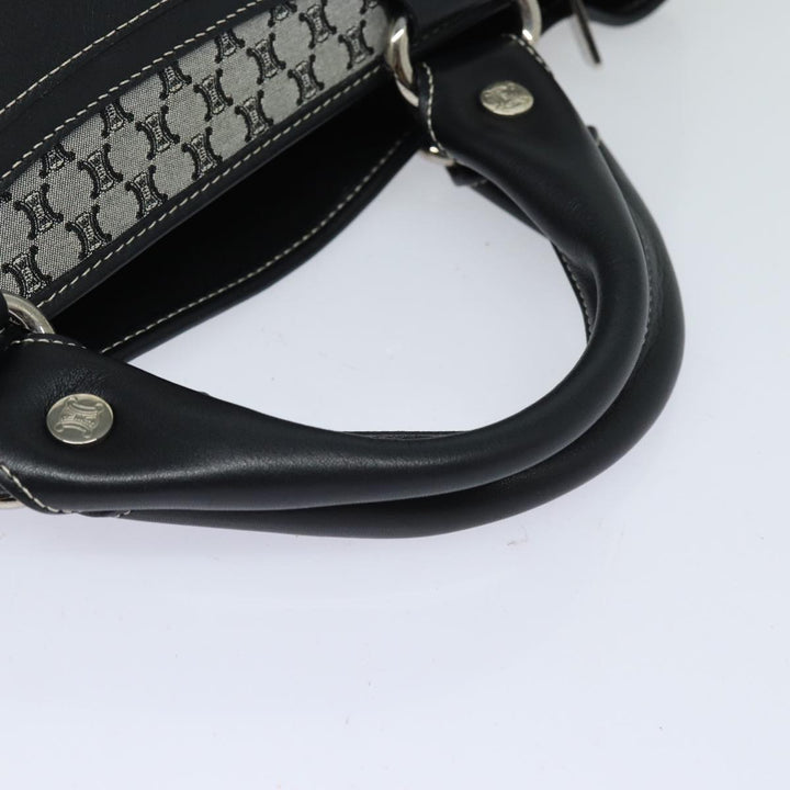 Celine Triomphe Hand Bag Canvas Navy  81135