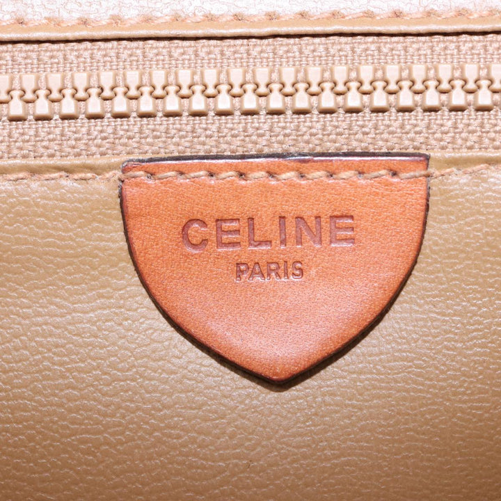 Top Quality Celine Macadam Canvas Hand Bag Beige Auth 81193