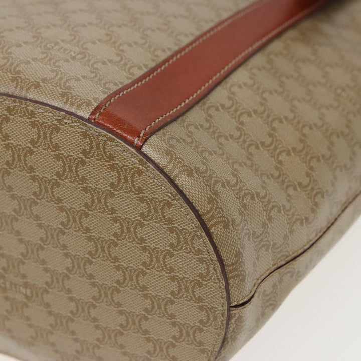 Celine Macadam Canvas Shoulder Bag Beige  81194