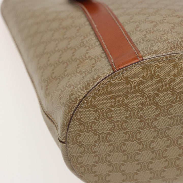 Celine Macadam Canvas Shoulder Bag Beige  81194