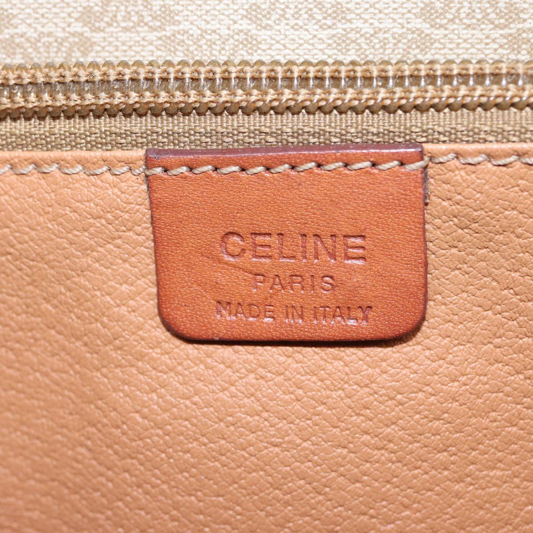 Celine Macadam Canvas Shoulder Bag Beige  81194