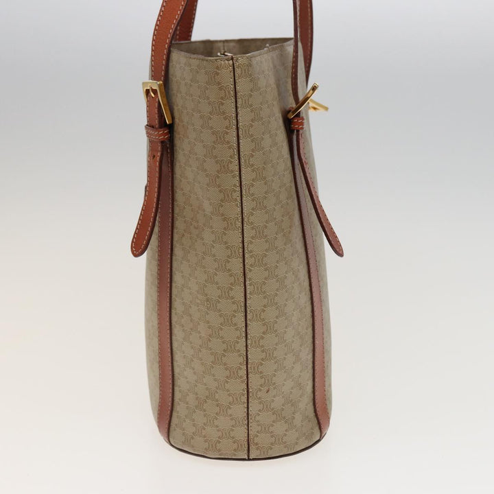 Celine Macadam Canvas Shoulder Bag Beige  81194