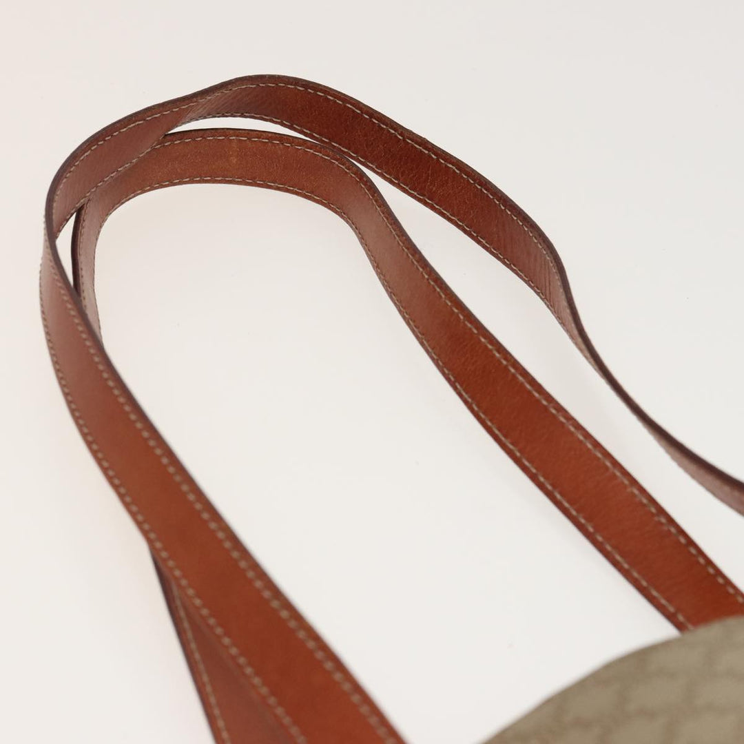 Celine Macadam Canvas Shoulder Bag Beige  81194