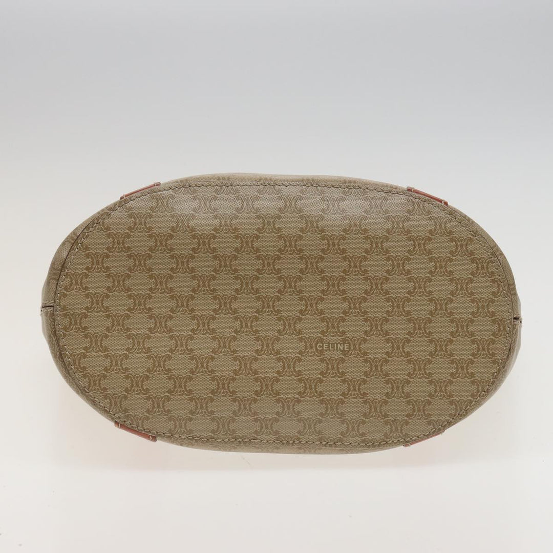 Celine Macadam Canvas Shoulder Bag Beige  81194