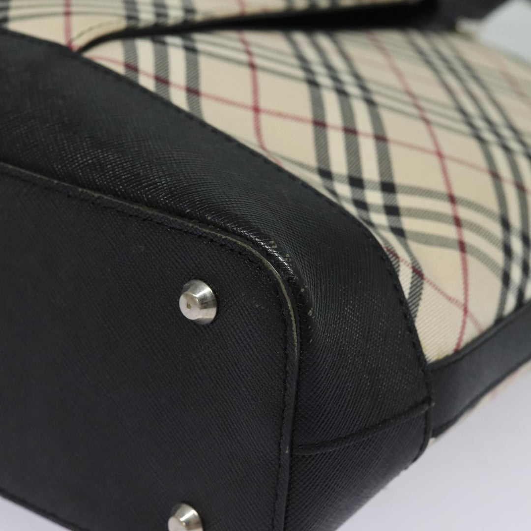Burberry Nova Check Tote Bag Canvas Beige Auth 81323