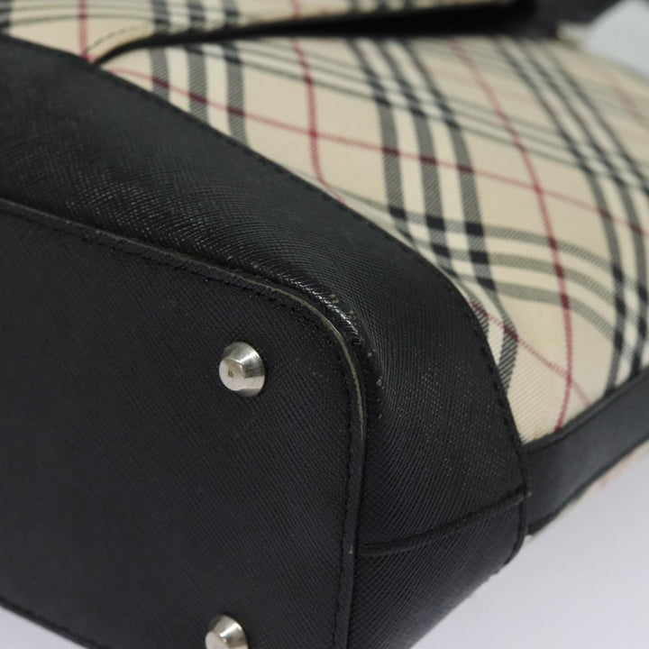 Burberry Nova Check Tote Bag Canvas Beige Auth 81323
