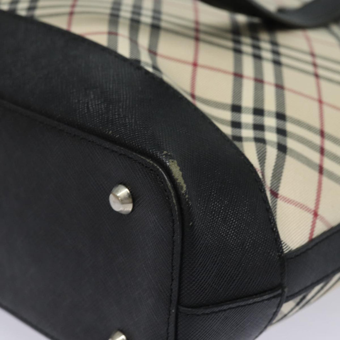 Burberry Nova Check Tote Bag Canvas Beige Auth 81323