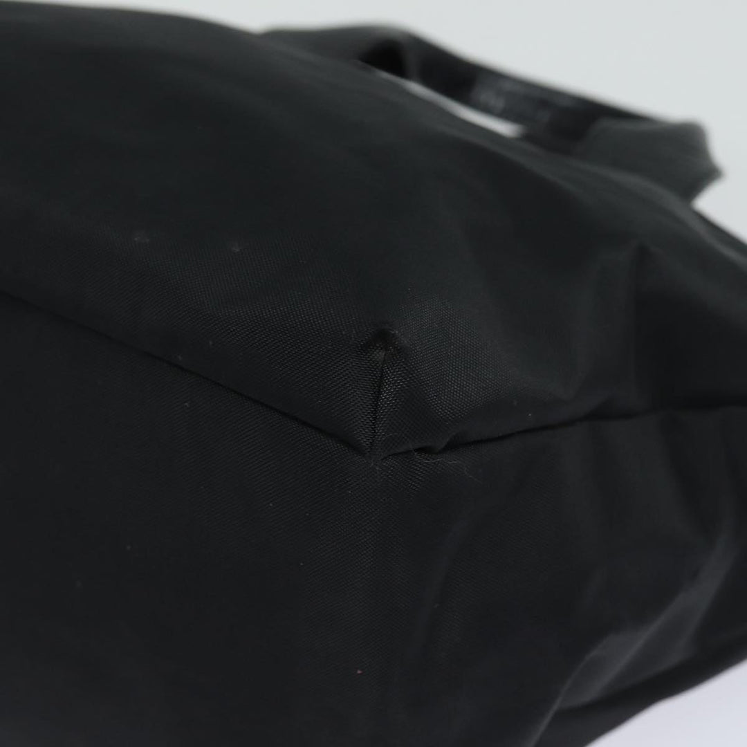 Burberry Blue Label Hand Bag Nylon Black Auth 81325