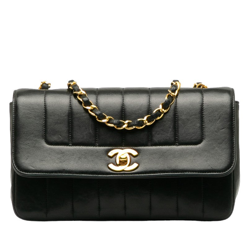 Top Quality Chanel Top Quality Chanel Mademoiselle Shoulder Bag Ram Skin Black