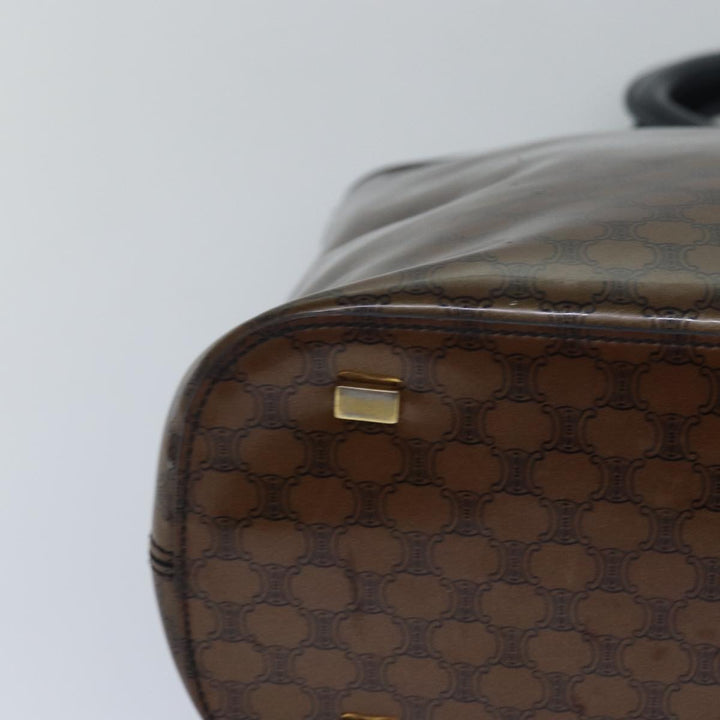 Celine Macadam Canvas Hand Bag Brown Auth 81446