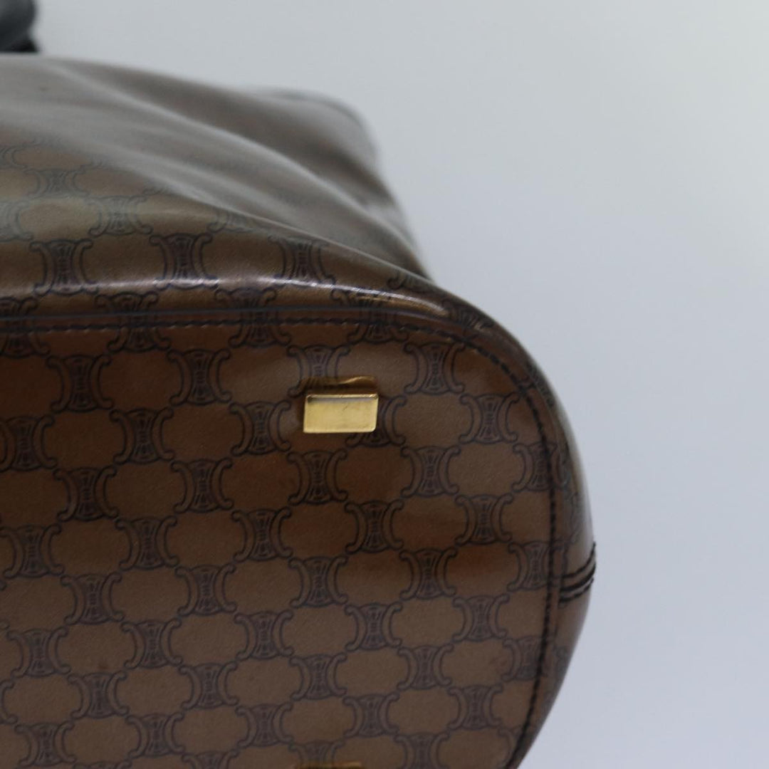 Celine Macadam Canvas Hand Bag Brown Auth 81446