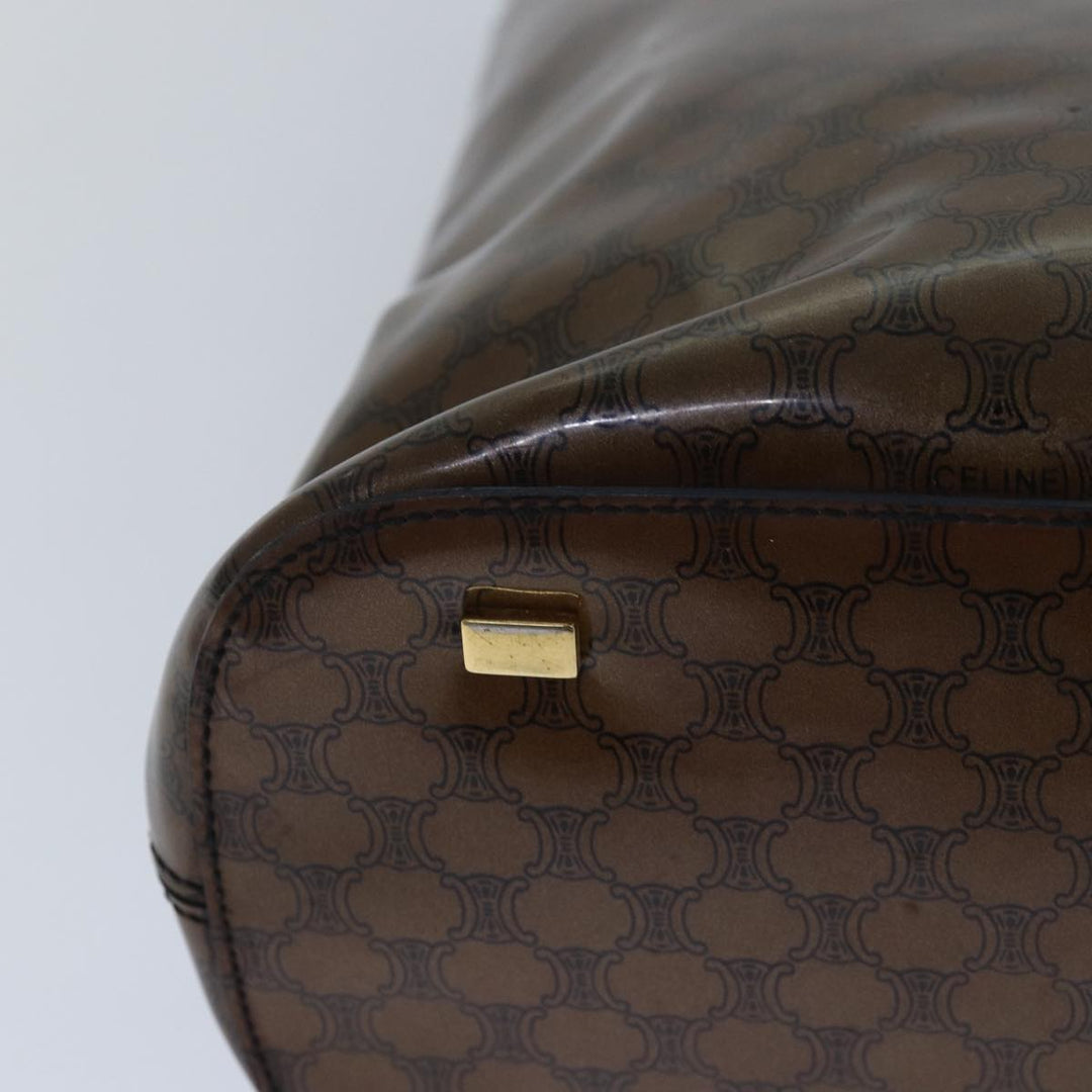 Celine Macadam Canvas Hand Bag Brown Auth 81446