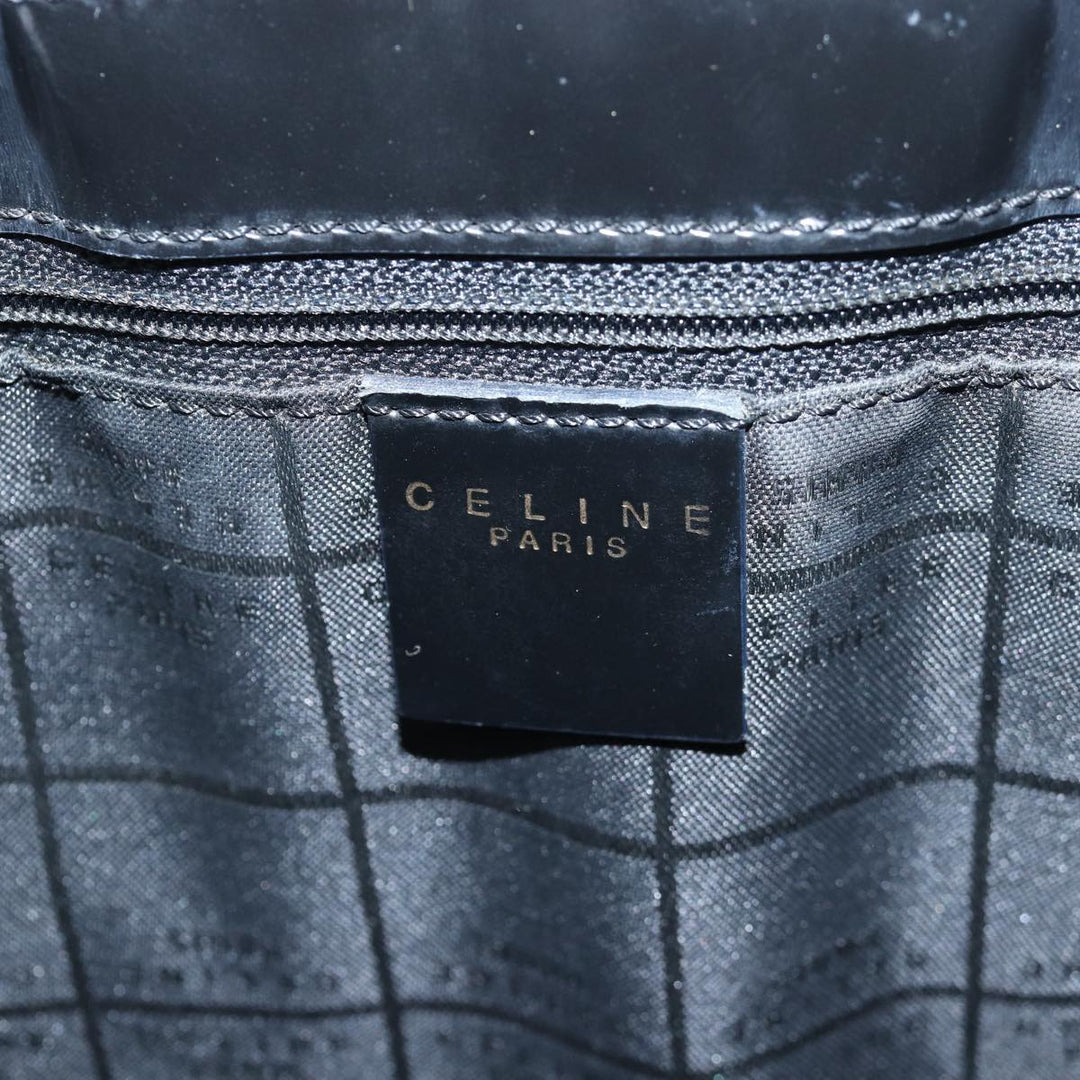 Celine Macadam Canvas Hand Bag Brown Auth 81446