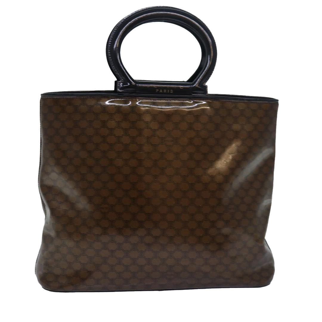 Celine Macadam Canvas Hand Bag Brown Auth 81446