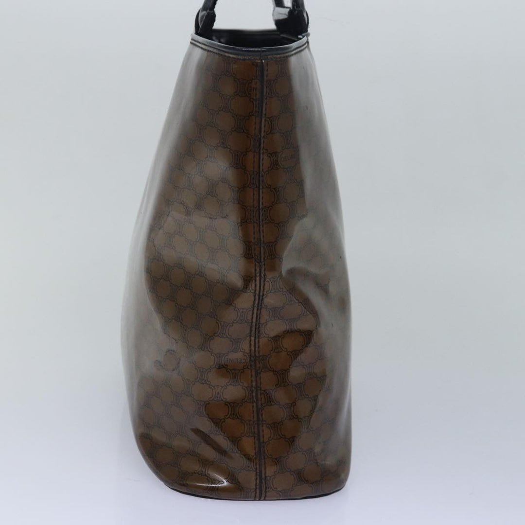 Celine Macadam Canvas Hand Bag Brown Auth 81446